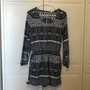 Black and white romper